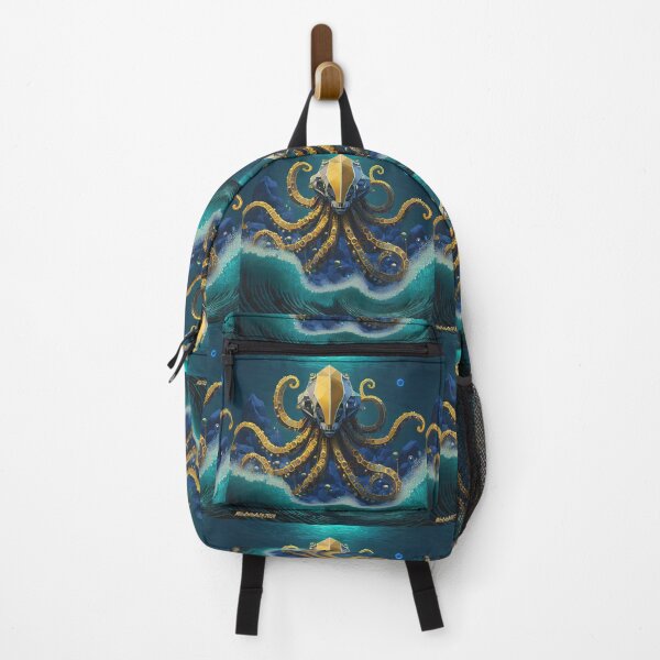 Item preview, Octomaton Presides over an Underwater Tidal Wave designed and sold by Michael Cotto.