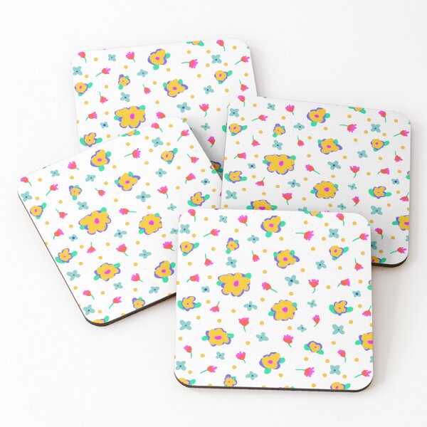 Item preview, Country Cotttage Style Yellow Flowers on White designed and sold by CheriesArt.