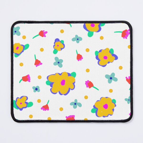 Item preview, Country Cotttage Style Yellow Flowers on White designed and sold by CheriesArt.