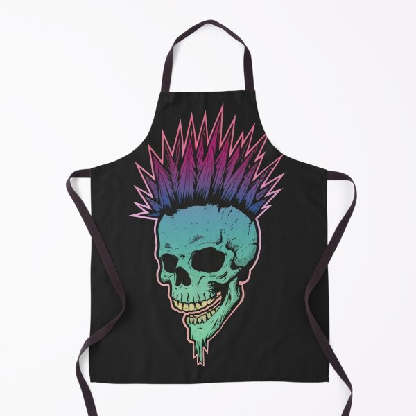 Item preview, Punk Skull with Mohawk designed and sold by ArtCraftLab.