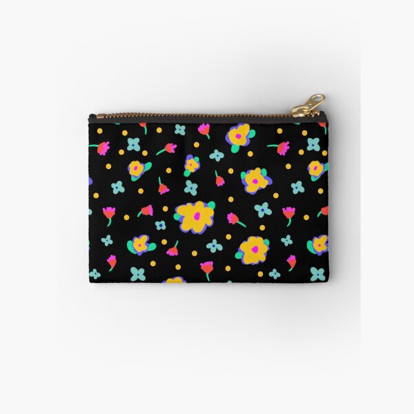 Item preview, Black Background Country Cotttage Style Yellow Flowers designed and sold by CheriesArt.