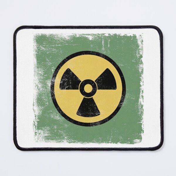 Item preview, Distressed Vintage Retro Atomic Yellow, Black and Green Radioactive designed and sold by Angry Swan Designs.