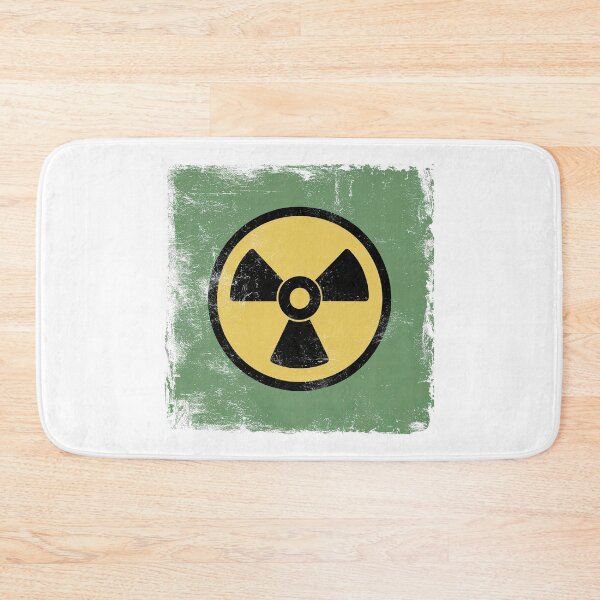 Item preview, Distressed Vintage Retro Atomic Yellow, Black and Green Radioactive designed and sold by Angry Swan Designs.