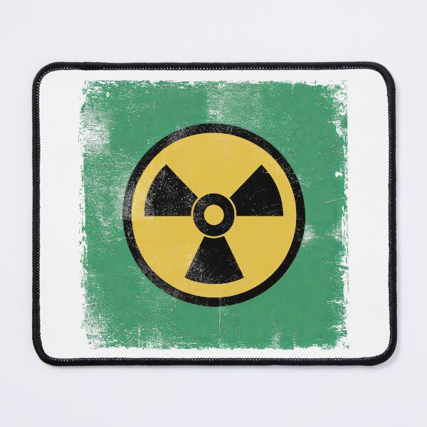 Item preview, Distressed Vintage Retro Atomic Yellow, Black and Green Radioactive designed and sold by Angry Swan Designs.