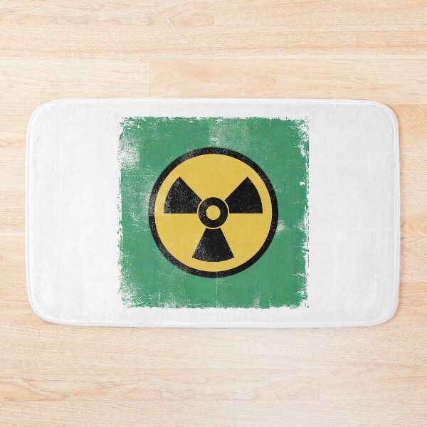 Item preview, Distressed Vintage Retro Atomic Yellow, Black and Green Radioactive designed and sold by Angry Swan Designs.