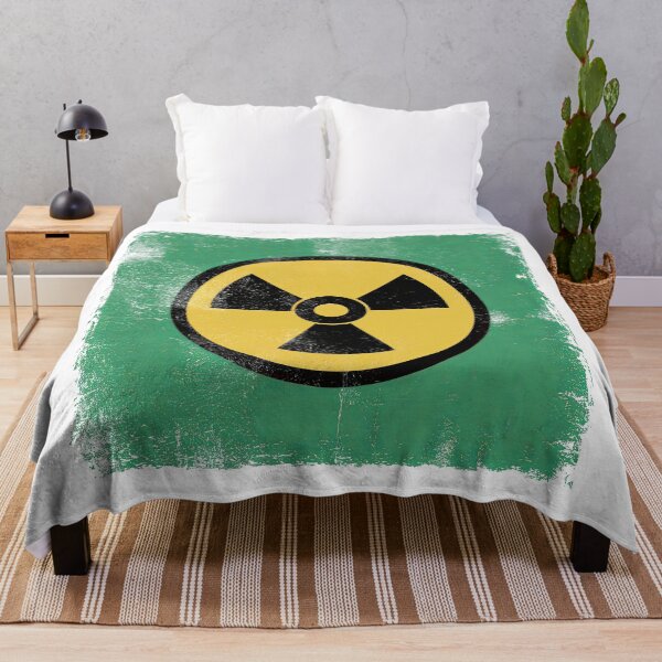 Item preview, Distressed Vintage Retro Atomic Yellow, Black and Green Radioactive designed and sold by Angry Swan Designs.