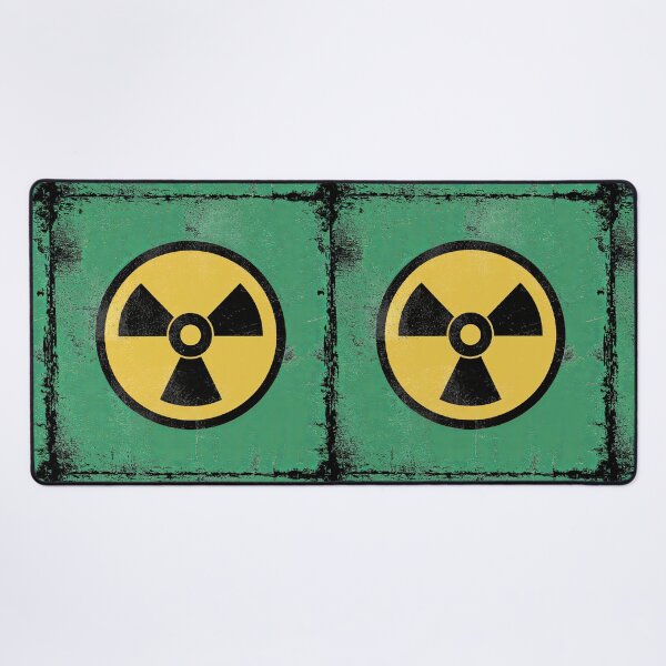 Item preview, Distressed Vintage Retro Atomic Yellow, Black and Green Radioactive designed and sold by Angry Swan Designs.