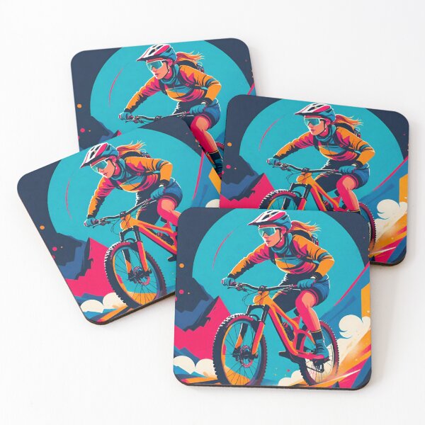 Item preview, Gnarly Berms: Women’s MTB Racers Flow Through the Trails designed and sold by GrizzlyCollective.