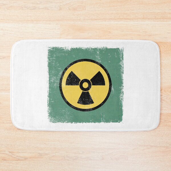 Item preview, Distressed Vintage Retro Atomic Yellow, Black and Green Radioactive designed and sold by Angry Swan Designs.