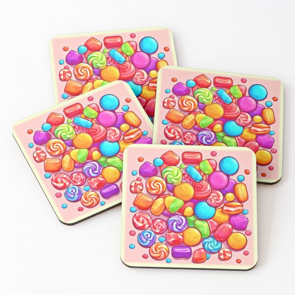 Item preview, Sweet Candy Cartoons: Colorful Art Style designed and sold by Health And Fitness Posts e-Store.