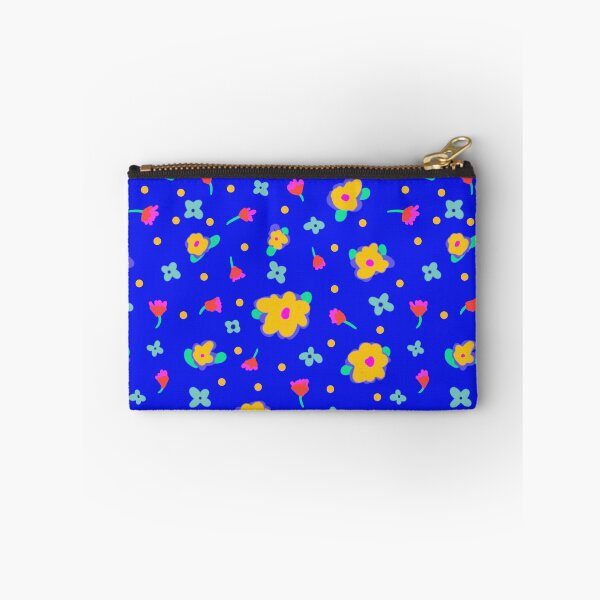 Item preview, Bright Blue Background Country Cotttage Style Yellow Flowers designed and sold by CheriesArt.