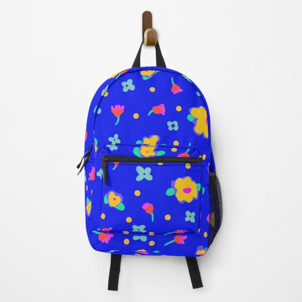 Item preview, Bright Blue Background Country Cotttage Style Yellow Flowers designed and sold by CheriesArt.