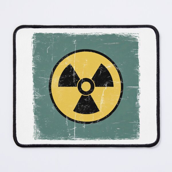 Item preview, Copy of Distressed Vintage Retro Atomic Yellow, Black and Teal Radioactive designed and sold by Angry Swan Designs.