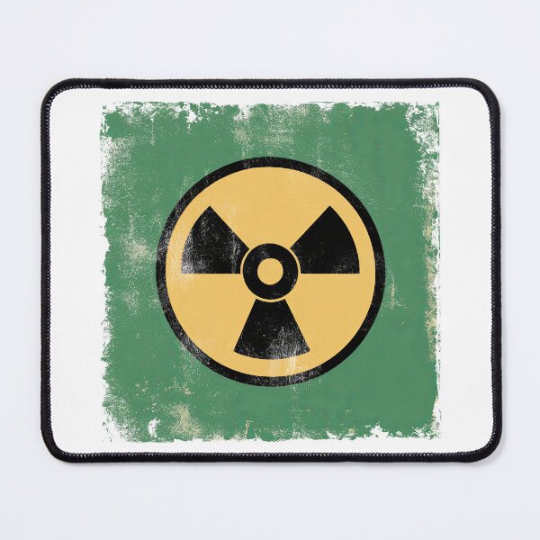 Item preview, Distressed Vintage Retro Atomic Yellow, Black and Green Radioactive designed and sold by Angry Swan Designs.