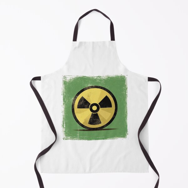 Item preview, Angustiado vintage retro atómico amarillo, negro y verde radiactivo designed and sold by Angry Swan Designs.