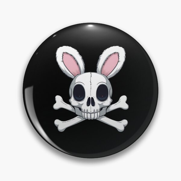 Artikelvorschau, Hasen-Totenkopf mit gekreuzten Knochen – Dunkle Eleganz | „Einzigartiges Design für Accessoires und Kleidung“ entworfen und verkauft von GL!TCH LAB.