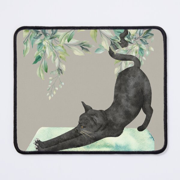 Item preview, Black Cat Stretching designed and sold by sierralimawisky.