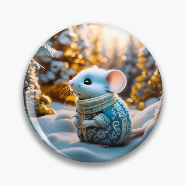 Item preview, mouse in winter blue coat designed and sold by janjacbu.