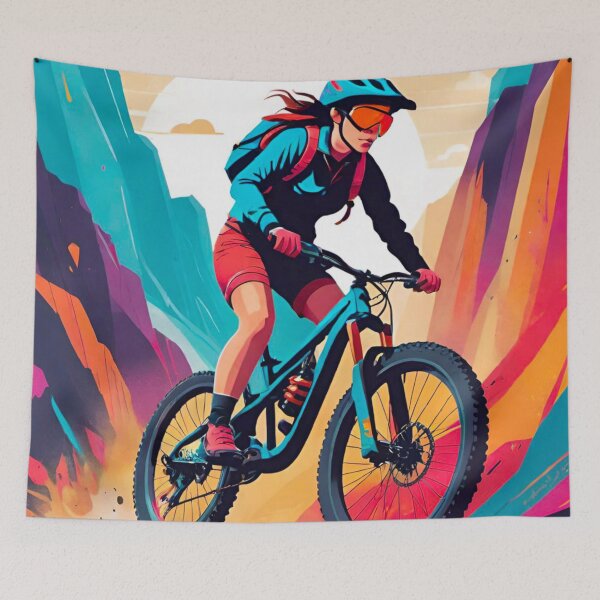 Item preview, Trail Queens: Conquering MTB Challenges with Grace designed and sold by GrizzlyCollective.