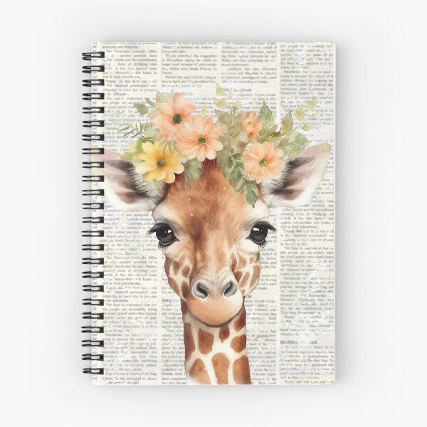 Item preview, Giraffe t-shirts, nature t-shirts, cute wild animal t-shirts, vintage style t-shirts. ,newspaper designed and sold by BeYourself1993.