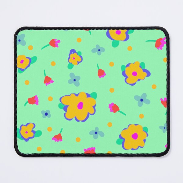 Item preview, Mint Green Background Country Cotttage Style Yellow Flowers designed and sold by CheriesArt.