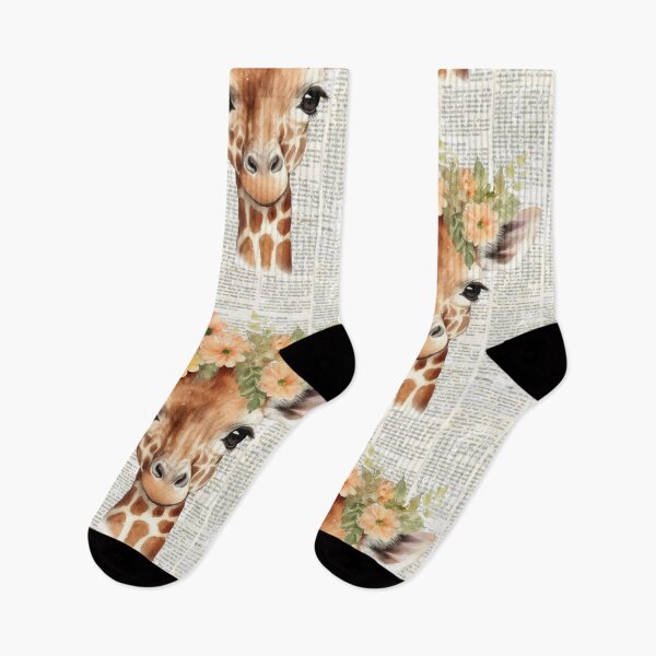 Item preview, Giraffe t-shirts, nature t-shirts, cute wild animal t-shirts, vintage style t-shirts. ,newspaper designed and sold by BeYourself1993.
