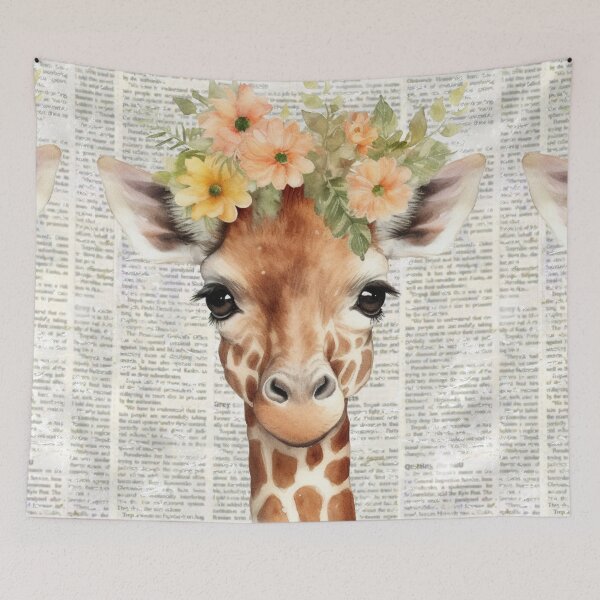 Item preview, Giraffe t-shirts, nature t-shirts, cute wild animal t-shirts, vintage style t-shirts. ,newspaper designed and sold by BeYourself1993.