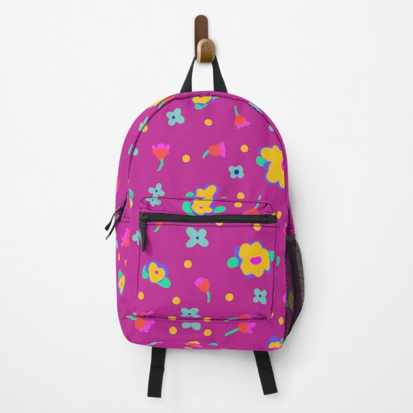 Item preview, Violet Pink Background Country Cotttage Style Yellow Flowers designed and sold by CheriesArt.