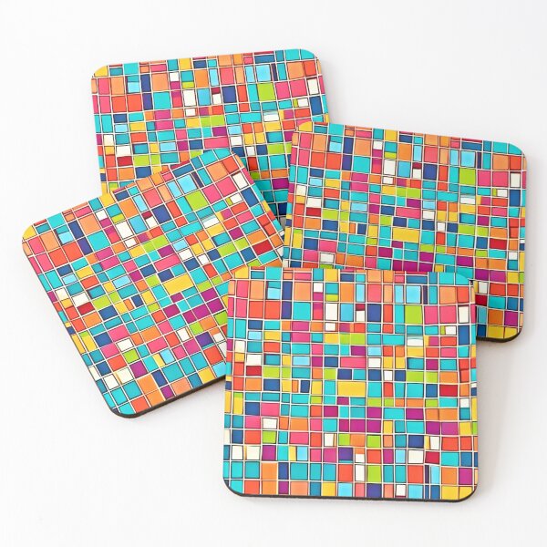 Item preview, Vibrant Comic Art in Colorful Squares designed and sold by Health And Fitness Posts e-Store.
