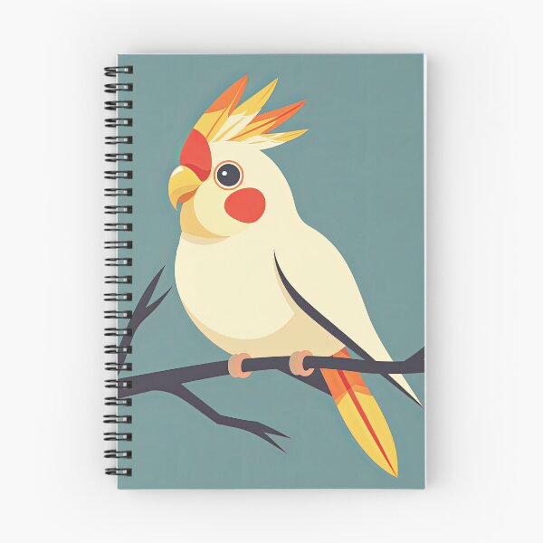 Item preview, Cute Cockatiel Bird on Pastel Background designed and sold by Jirayut Srimuang.
