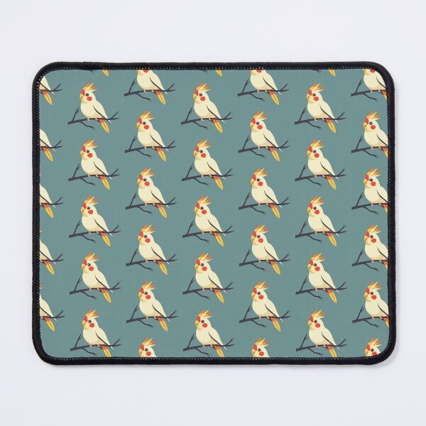 Item preview, Cute Cockatiel Bird on Pastel Background designed and sold by Jirayut Srimuang.