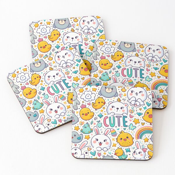 Item preview, Whimsical Animal Fun: Cute Children's Pattern designed and sold by AI-Only Creations.