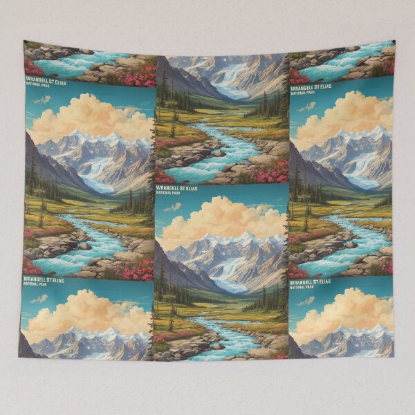 Item preview, Wrangell St Elias National Park USA Vintage Travel Tourism  designed and sold by TravelersGems.