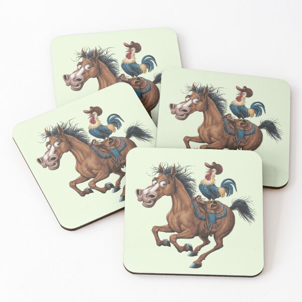 Item preview, Cowboy rooster on horseback designed and sold by MagelliShop.