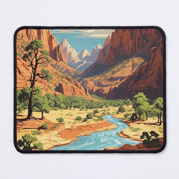 Item preview, Zion National Park USA Vintage Travel Tourism  designed and sold by TravelersGems.