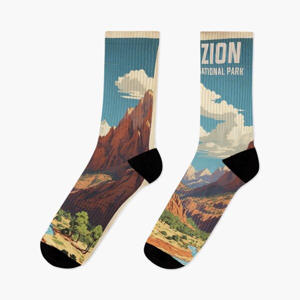 Item preview, Zion National Park USA Vintage Travel Tourism  designed and sold by TravelersGems.