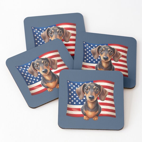 Item preview, patriot white and red dog  against the background of the flag designed and sold by jkrphoto.