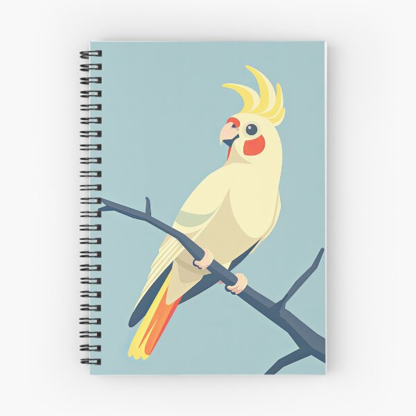 Item preview, Cute Cockatiel Bird on Pastel Background designed and sold by Jirayut Srimuang.