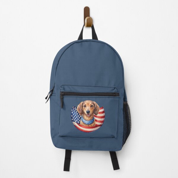 Item preview, patriot white and red dog against the background of the flag designed and sold by jkrphoto.