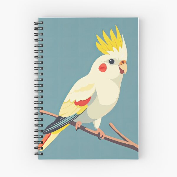 Item preview, Cute Cockatiel Bird on Pastel Background designed and sold by Jirayut Srimuang.