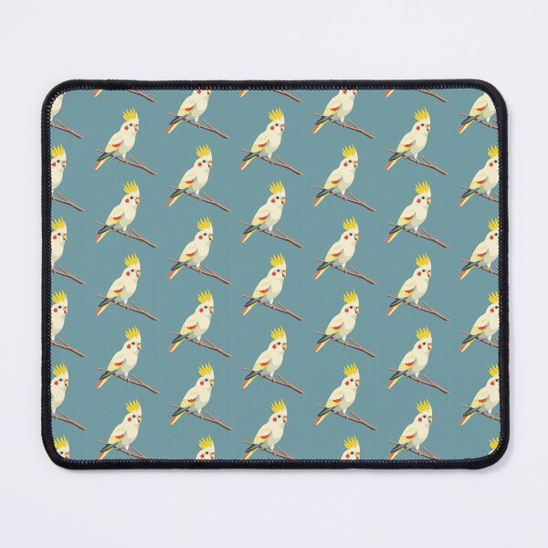 Item preview, Cute Cockatiel Bird on Pastel Background designed and sold by Jirayut Srimuang.