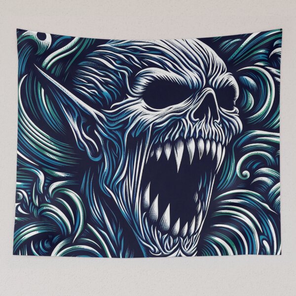 Artikelvorschau, Klassische T-Shirt-Designvorlage mit Totenkopf entworfen und verkauft von aminz4.