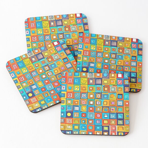 Item preview, Object-Filled Comic Squares designed and sold by Health And Fitness Posts e-Store.