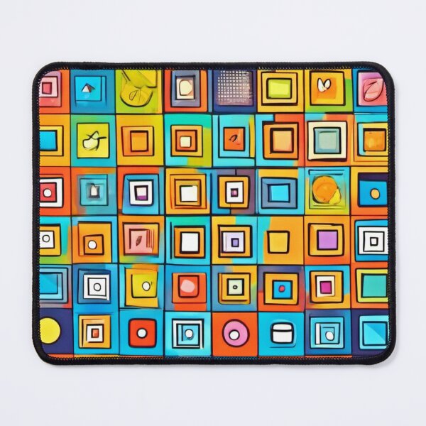 Item preview, Object-Filled Comic Squares designed and sold by Health And Fitness Posts e-Store.