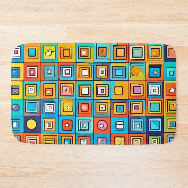 Item preview, Object-Filled Comic Squares designed and sold by Health And Fitness Posts e-Store.