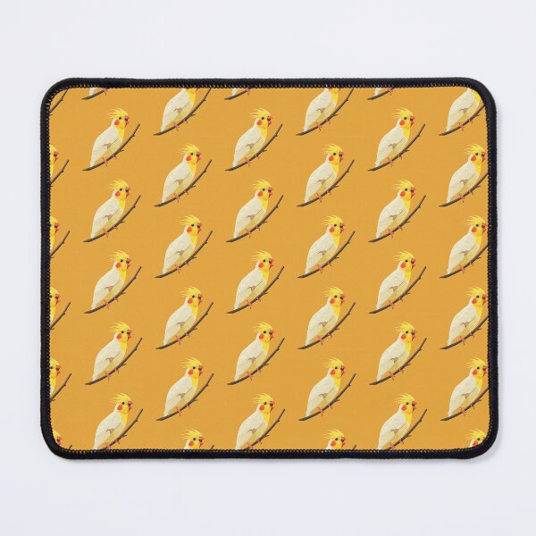 Item preview, Cute Cockatiel Bird on Pastel Background designed and sold by Jirayut Srimuang.