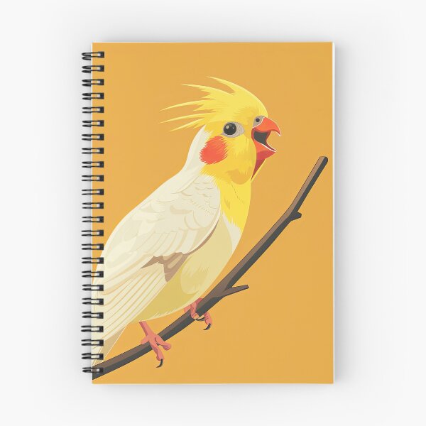 Item preview, Cute Cockatiel Bird on Pastel Background designed and sold by Jirayut Srimuang.