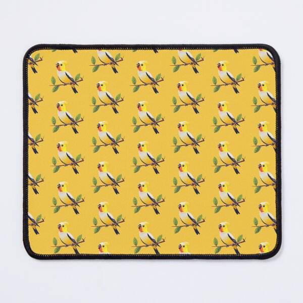 Item preview, Cute Cockatiel Bird on Pastel Background designed and sold by Jirayut Srimuang.