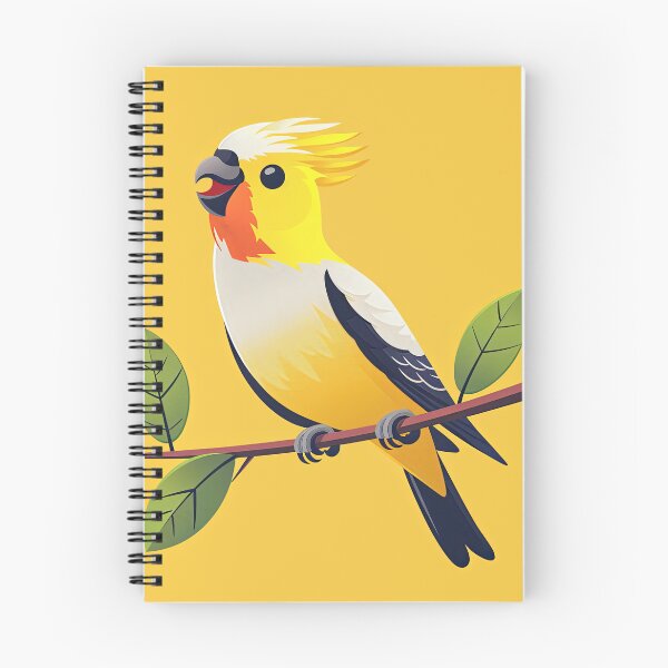 Item preview, Cute Cockatiel Bird on Pastel Background designed and sold by Jirayut Srimuang.