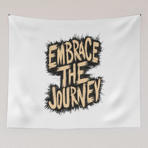 Item preview, Embrace The Journey - Motivational Quote Social Inspirational designed and sold by MadeByRobots.